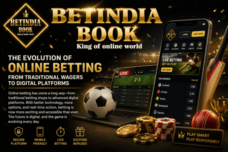 Betting site BetIndia Book online betting platform banner with logo and sportsbook interface