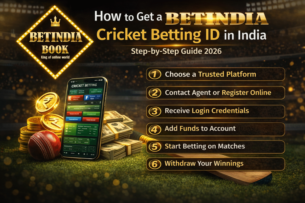 How to Get Cricket Betting ID India 2026 Step by Step BetIndia Book Guide