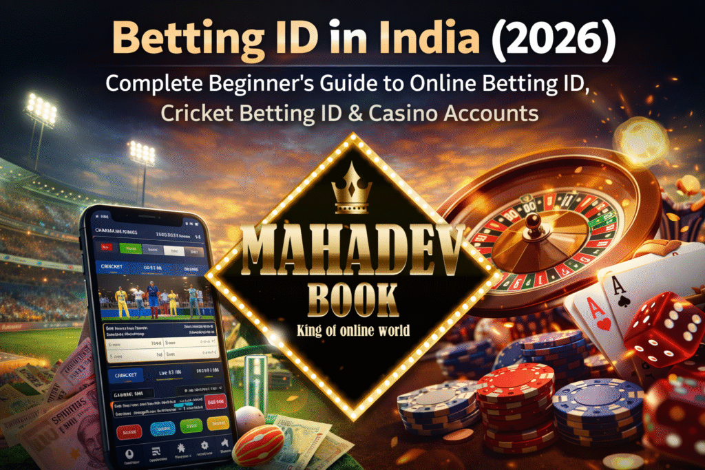 Mahadev Book Betting ID India dashboard for cricket betting and casino games