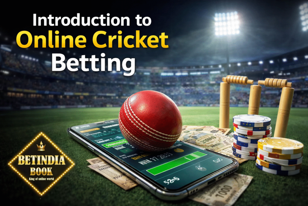 Types of cricket bets explained with match winner, live betting, and session betting illustration